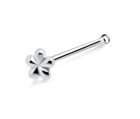 Flower Silver Bone Nose Stud NSKD-794